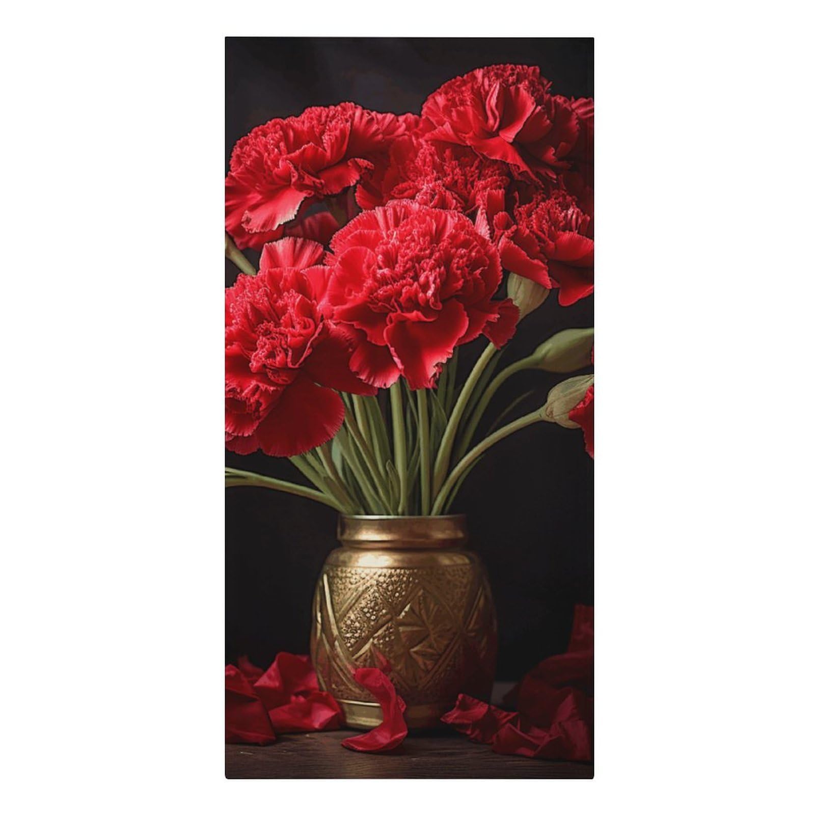 Khauerbc Style Romantic Carnation Quick Dry Towels,Quick Dry Super Absorbent ，Large Oversized Beach Towel，61.4 * 30.3 Inches. Fiber Beach Towels Is Sand Proof Tropical Beach Essentials.