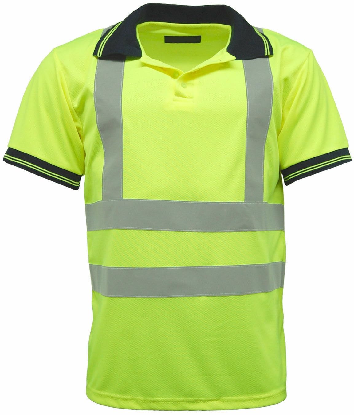 Stormway Men's Yellow Hi-Vis Viz Visibility Safety Work Polo Shirt Hi Vis Polo Shirt (As8, Alpha, X_l, Regular, Regular, )