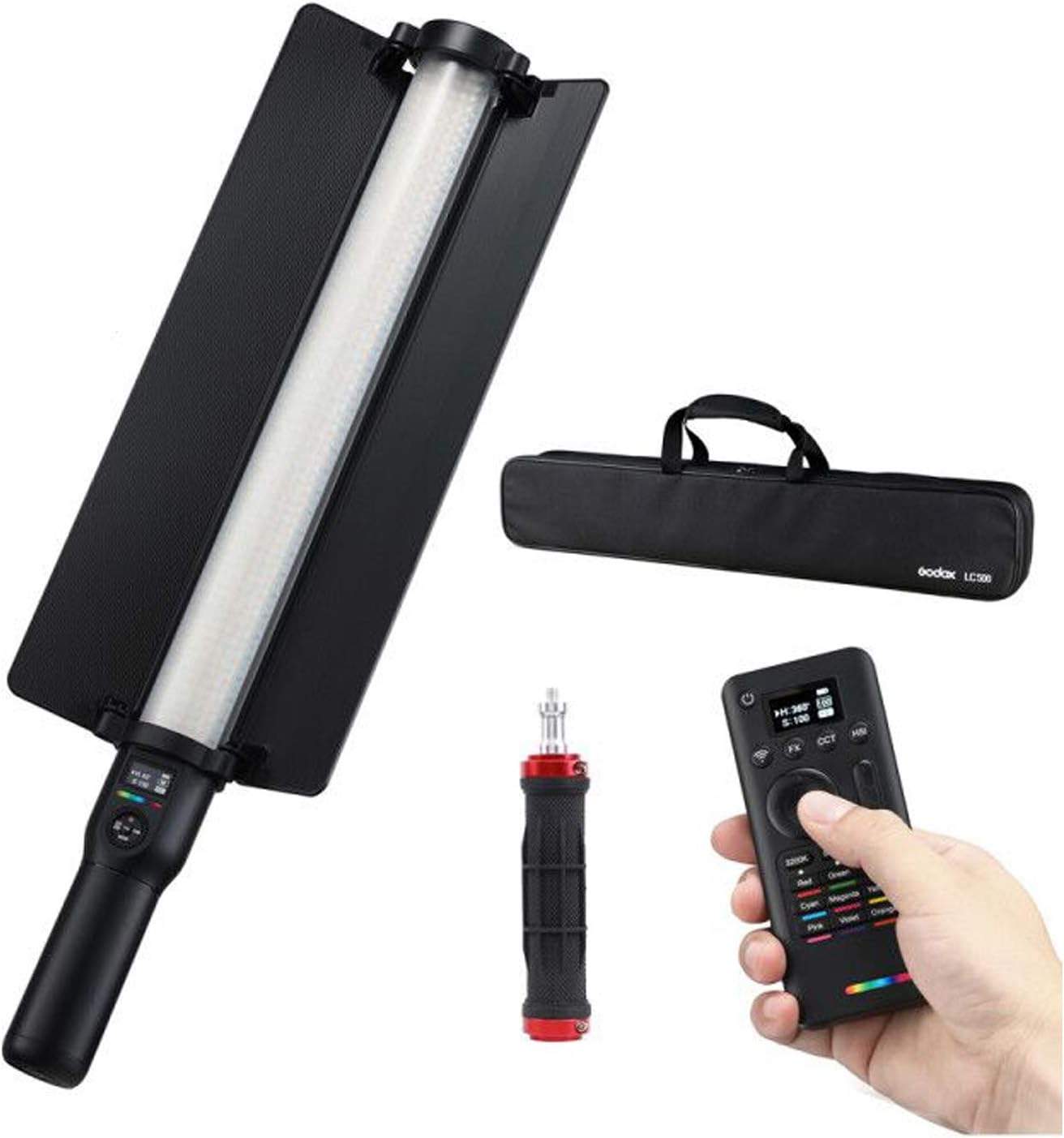 Discount Godox LC500R RGB LED Light Stick, 360° Full Color Dimming 2500~8500K Handheld Light Wand, Rechargeable Battery, 14 FX Lighting Effects, with Remote Controller Best Godox LC500R RGB LED Light Stick, 360° Full Color Dimming 2500~8500K Handheld Light Wand, Rechargeable Battery, 14 FX Lighting Effects, with Remote Controller