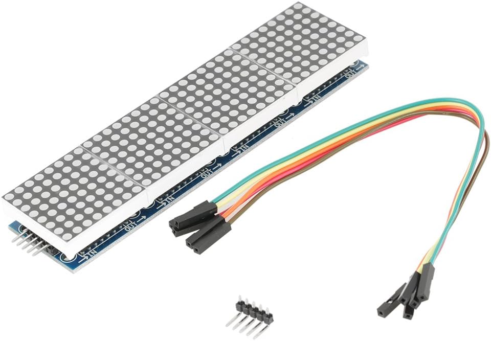 4 in 1 MAX7219 LED Dot Matrix Display Driver Module MCU Controller DIY Kit