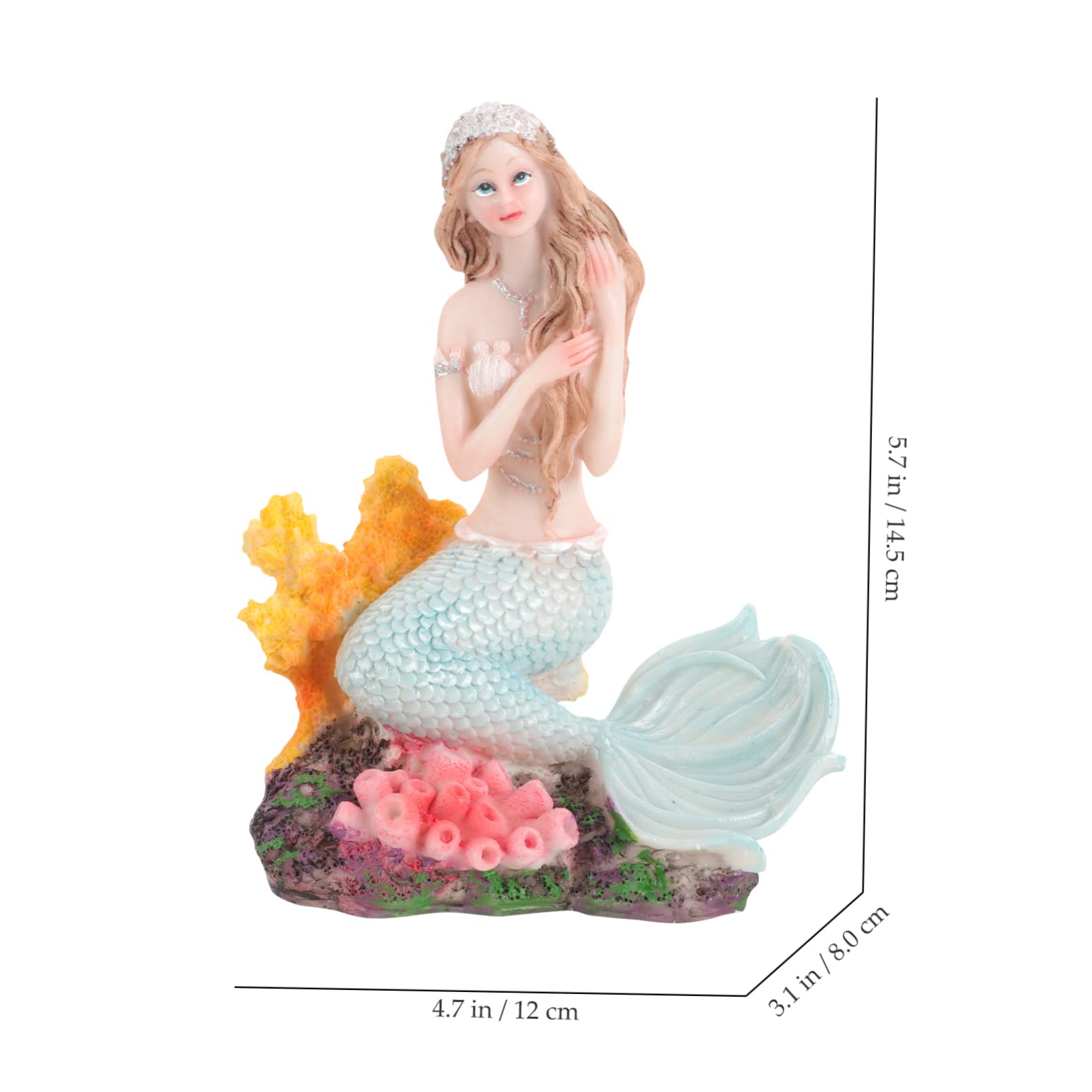 家の居間、ポーチの装飾、創造的な人魚の装飾 Amazon.co.jp: Beaupretty 人魚の装飾品 人魚姫の ミニ人魚 航海人魚の