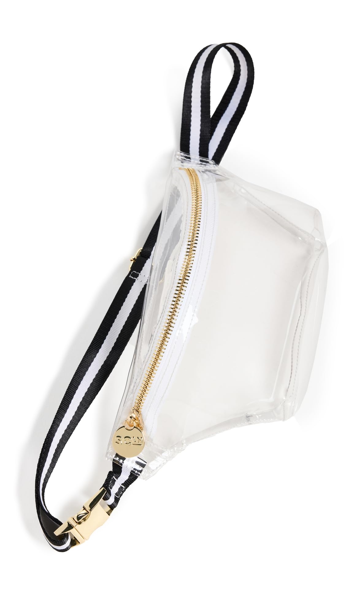 Stoney Clover Lane Women's Stadium Clear Fanny Pack, Noir/White, One Size