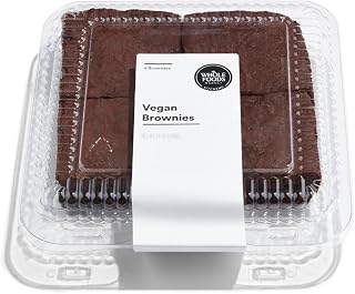 Whole Foods Market Kitchens Vegan Chocolate Brownies 4 Ct - Rich Fudgy Plant-Based Treats