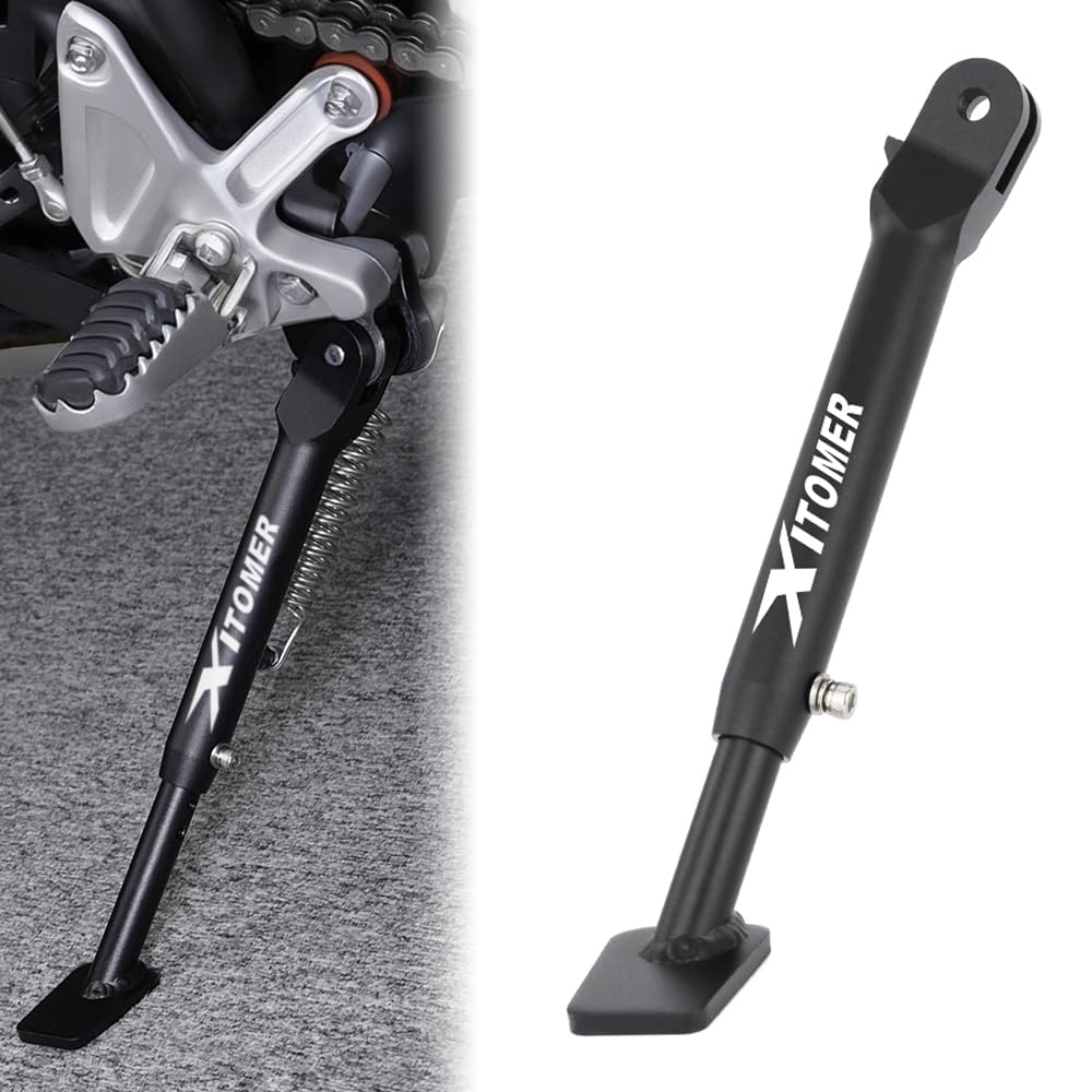 Xitomer Support latéral réglable pour moto Support latéral d'embrayage adapté pour Tenere 700 2019 2020 2021 2022 2023 2024 Support latéral réglable en aluminium
