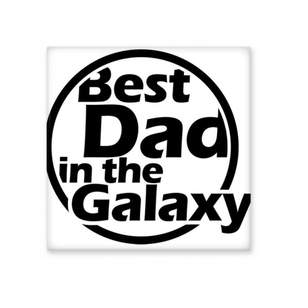 Céramique bisque Best Dad in the Galaxy l'élégance d'un carrelage mural de salle de bain unique
