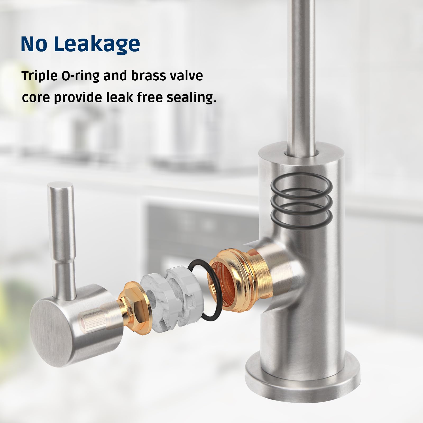 Robinet D'eau Potable, Robinet à Osmose Inverse Robuste Sans Plomb, Système De Filtration De L'eau Sans Fissure D'air Pour La Cuisine Potable