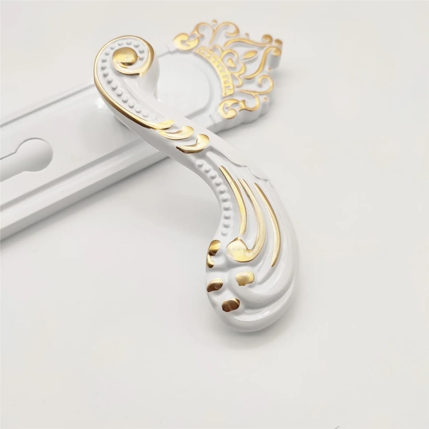 Vintage Door Lock, Wooden, Silent Locker Handle, for Family Safety, Interior, Hardware