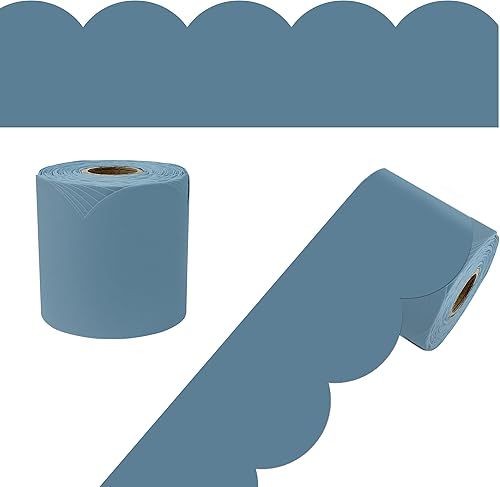 Miniatura 27 de Carson Dellosa 65 pies de bordes para tablón de anuncios verde lima, 1 rollo de borde festoneado para pizarra rodante, corcho y cartulina, Día