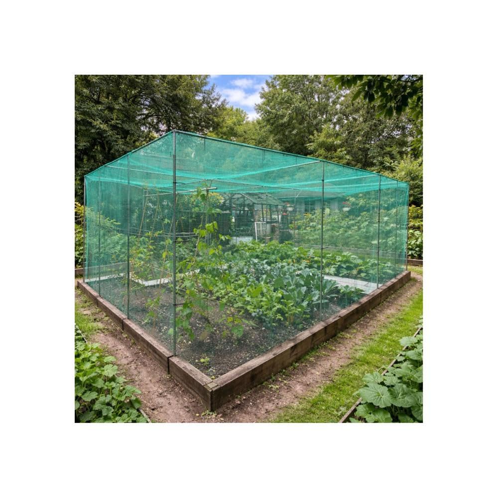 Walk in Fruit or Vegetable Cage Kit Includes Door H2 x W2 x L3 Green Soft Butterfly Netting, Pegs and Clips — view 12