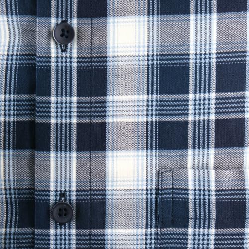 Image of 7-DAYS Men's Premium Check Shirt - 100% Cotton, Tailored Fit (Between Slim & Regular), Full Sleeve, with Pocket - Smart Office & Casual Look