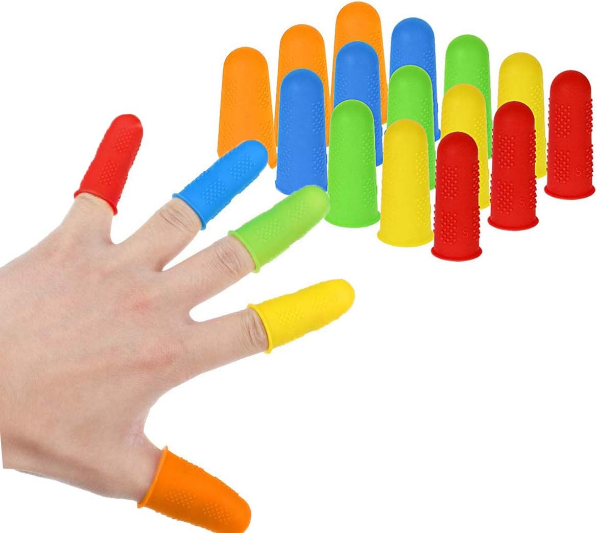 Swingline Rubber Finger Tips, Size 14, XLarge, Amber, 1