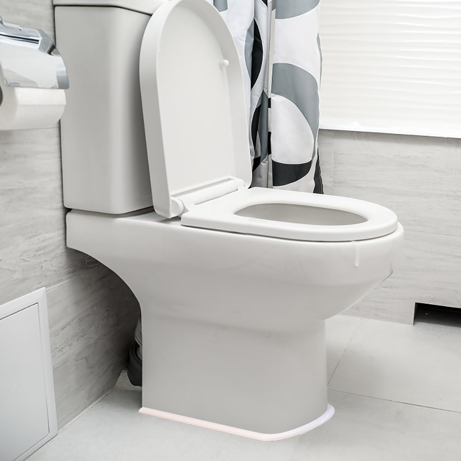 Barra decorativa flessibile per quarti, autoadesiva, impermeabile, per bordi delle pareti, bordi dell'armadio, bordi del soffitto, piani di lavoro (bianco 5 m)