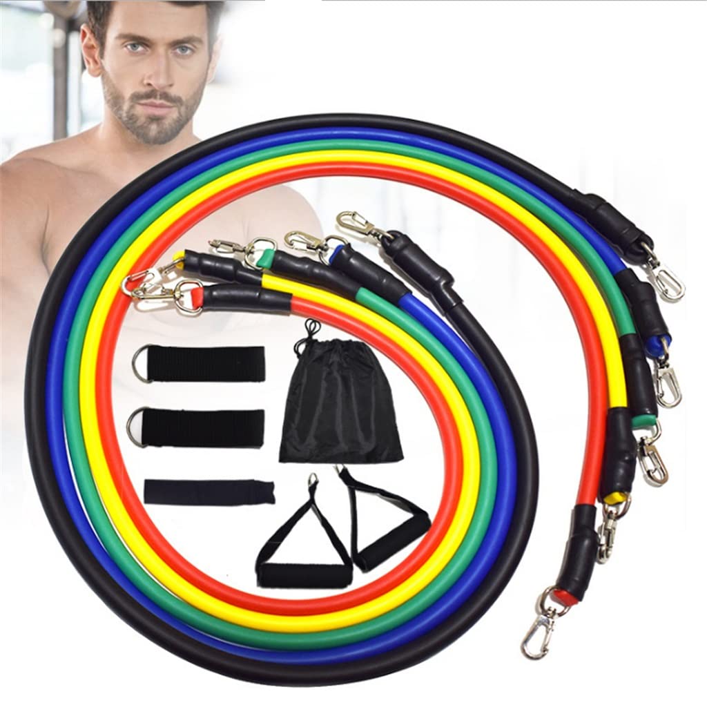 Widerstandsbänder-Set für Übungen, Latex, elastische Trainingsschläuche für Fitness, Yoga und Krafttraining