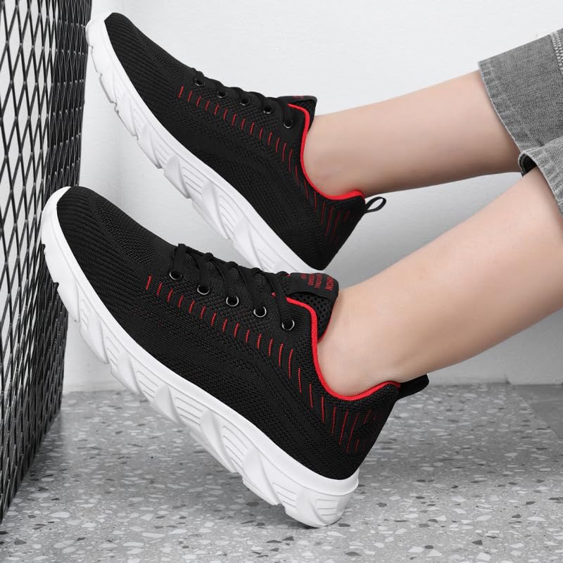 Image of Men Non-Slip Work Shoes Tennis Gym Sneakers Breathable Slip Resistant Lightweight and Comfortable for All-Day Wear Sports and Walking