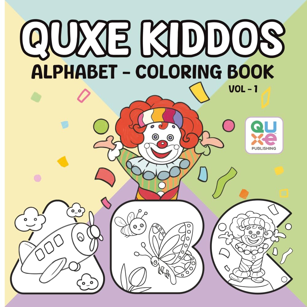 Quxe Kiddos: Alphabet - Coloring Book