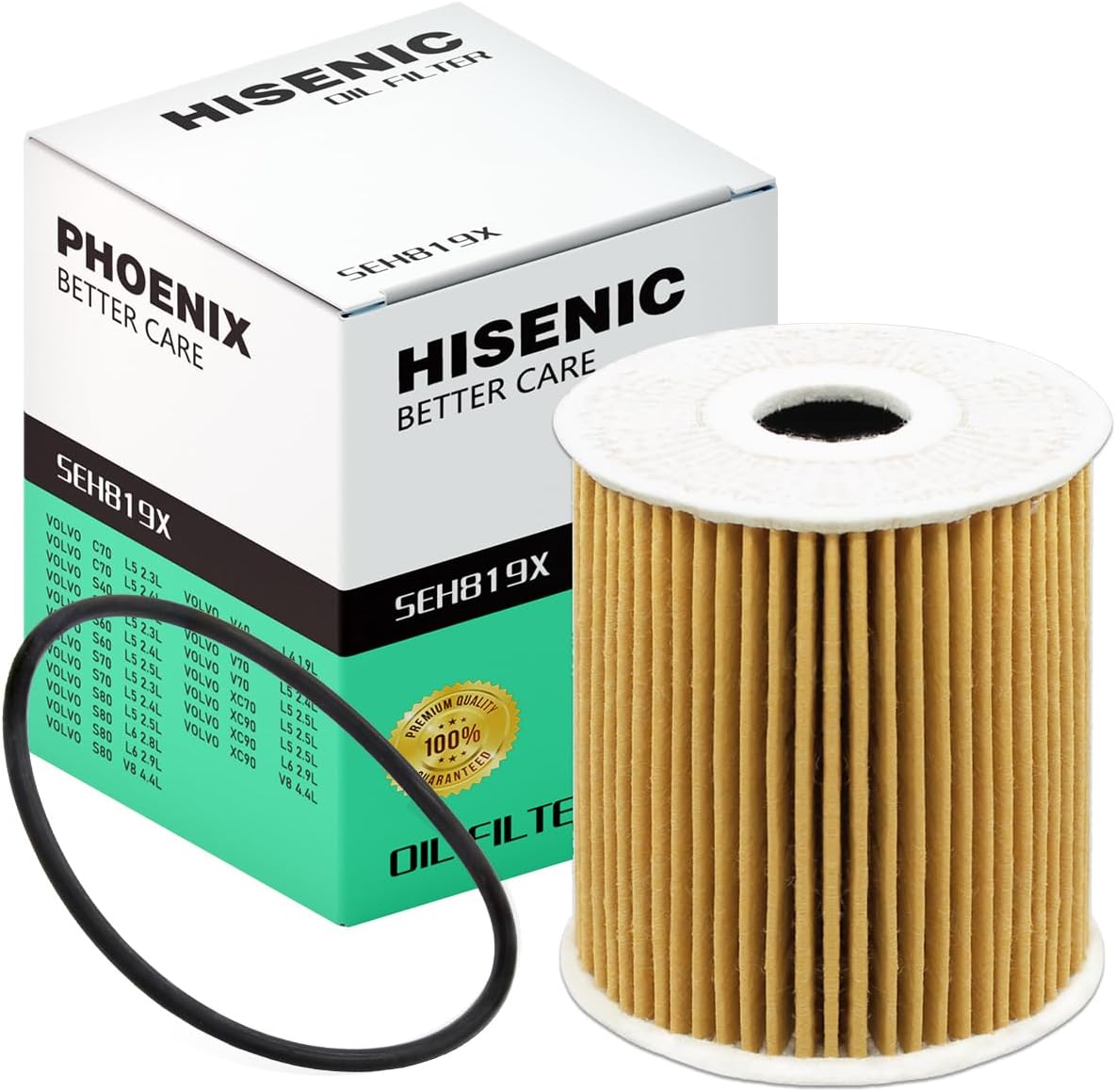Oil Filter Fits S40 S60 V40 C70 S70 V70 S80 XC70 XC90 Replace HU819X | Refer No. 1275810 1275811