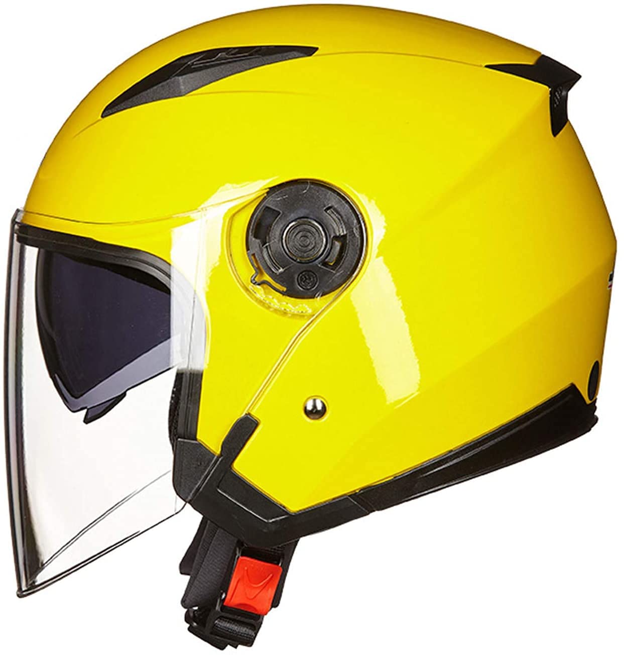 Buy Half Helmet,Unisex Motorcycle Helmet for Biker Cruiser Chopper,Quick Release Buckle, W/O