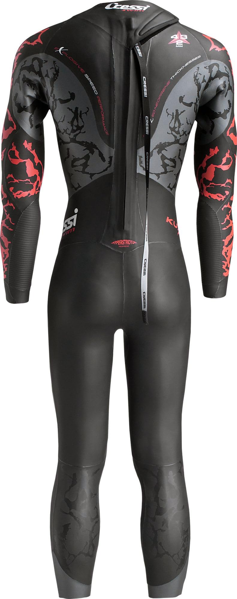 Cressi Kuwae Man Monop. Swimsuit 2/3/4mm Traje de natación de una Sola Pieza, Hombres