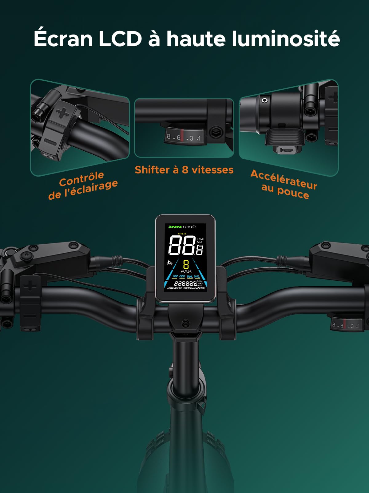 ENGWE Velo Electrique Pliable Vélo Électrique avec 20x4.0 Pouces Fat Tire,16Ah Batterie Amovible jusqu'à 150KM/110KM, Suspension complète,8 Vitesses, Engine Pro/Engine Pro 2.0