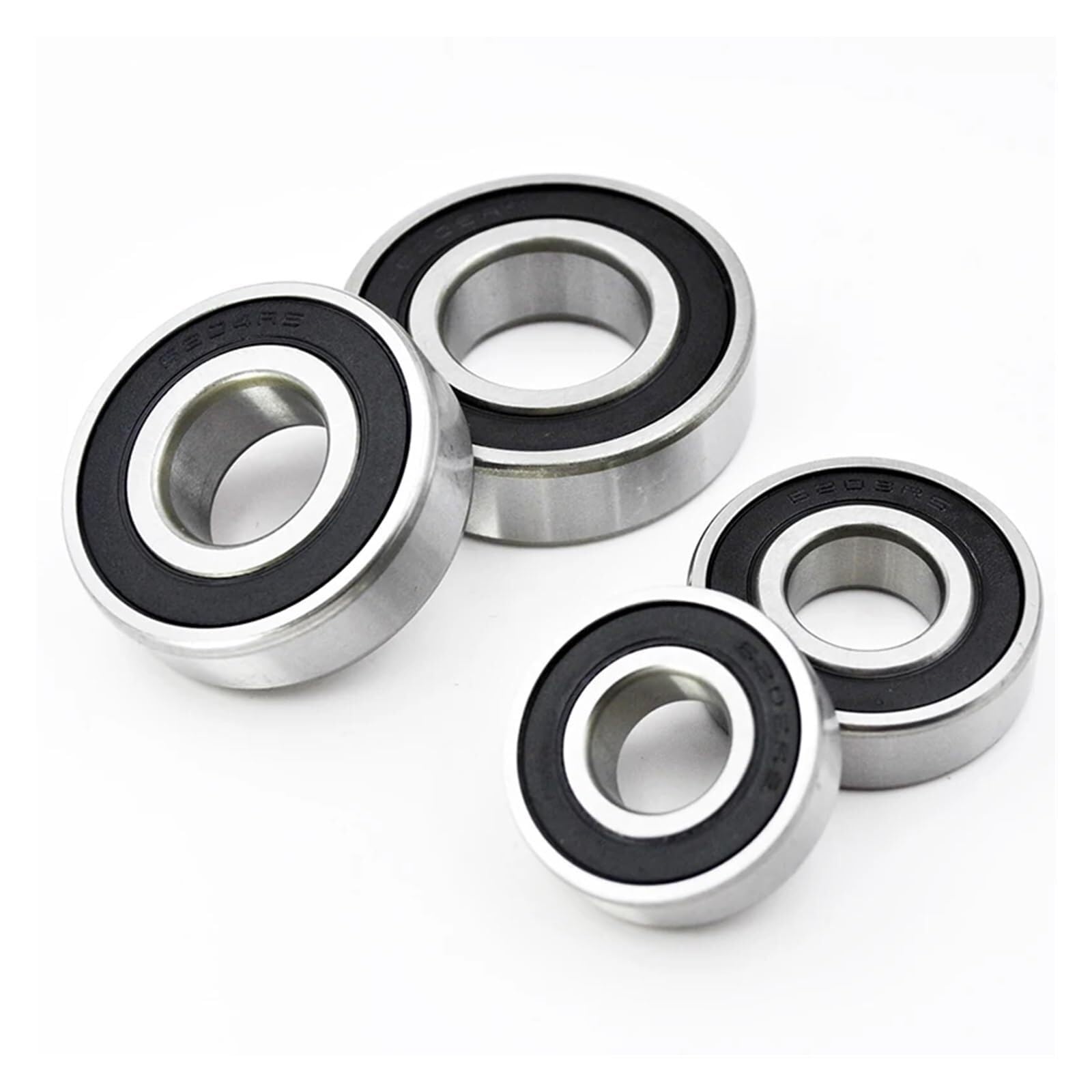 Aspectos, 2 piezas de rodamientos 6200 6201 6202 6203 6204 6205 DDU LLU Rodamientos rígidos bolas acero cromado (6203-2RS 17X40X12mm)(6200-2RS 10X30X9mm)