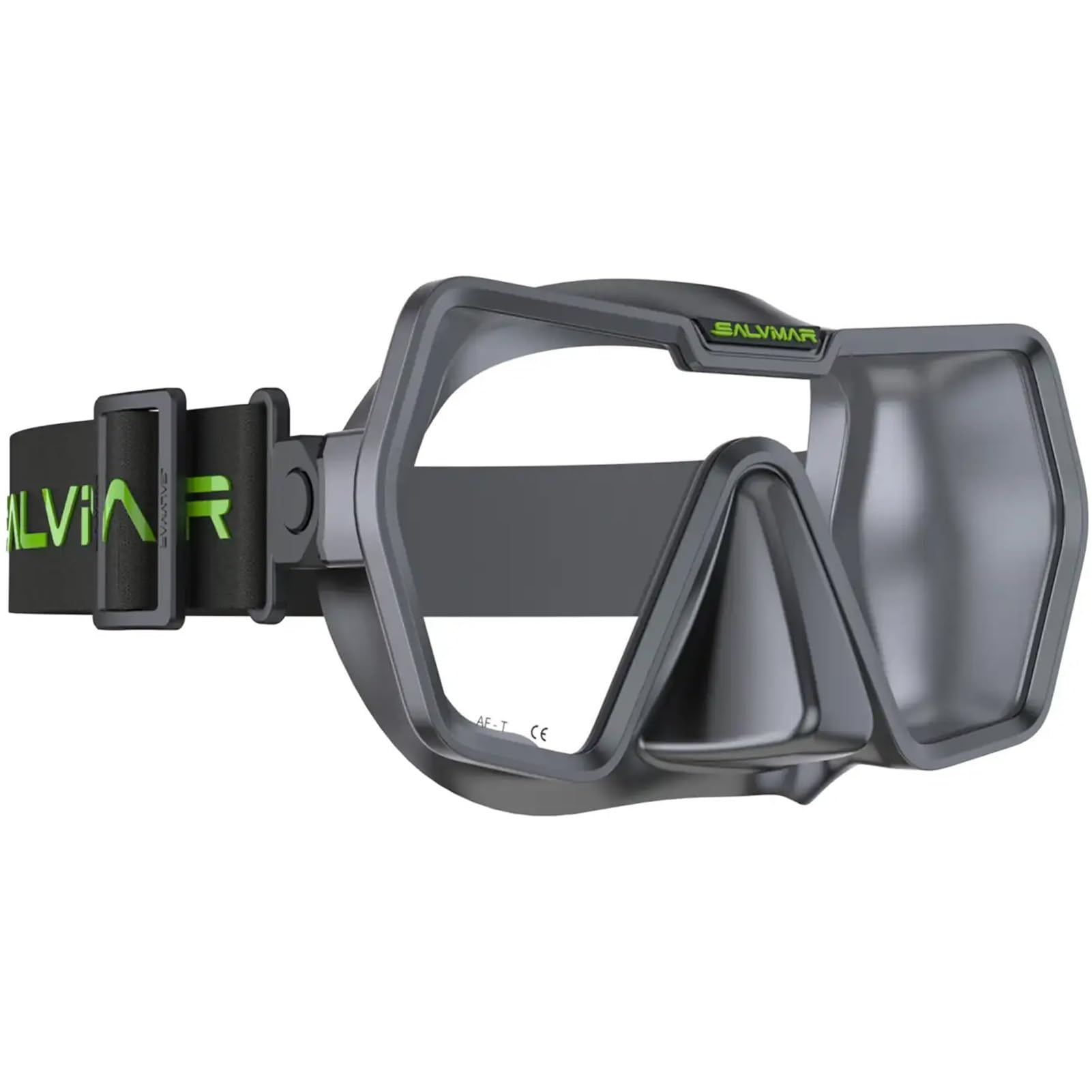 Salvimar Drake Anti Fog, Maschera Adulto Anti Appannamento, con cinghilo elastico, per immersioni subacquee e snorkeling
