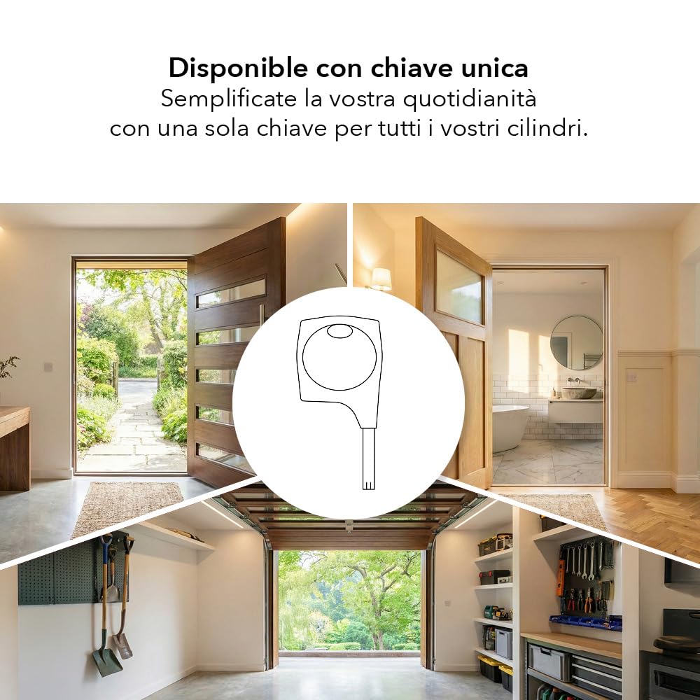 Cilindro europeo Cobra 2+ 33X43mm Nichelato, anti effrazione, antiscasso, antitrapano, 5 chiavi ergonomiche - THIRARD | Protezione antiforatura, 4 chiavi reversibili incluse, finitura nichelata, compatibile con porte d'ingresso, montaggio rapido