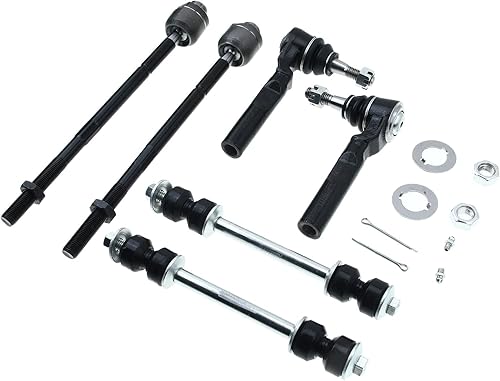 Miniatura 4 de A-Premium Kit de suspensión delantera de 6 piezas, enlaces de barra estabilizadora, enlaces de extremo exterior interior compatible con Chevy