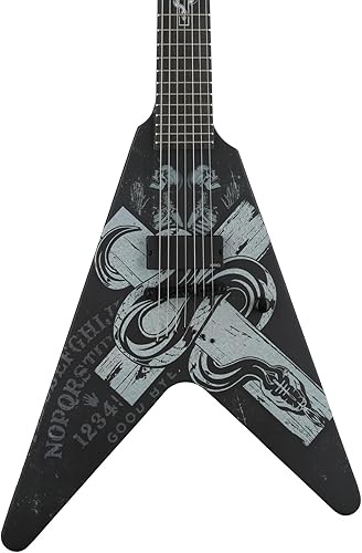 Schecter Cruz de serpiente Chris Howorth V-7 - Negro satinado