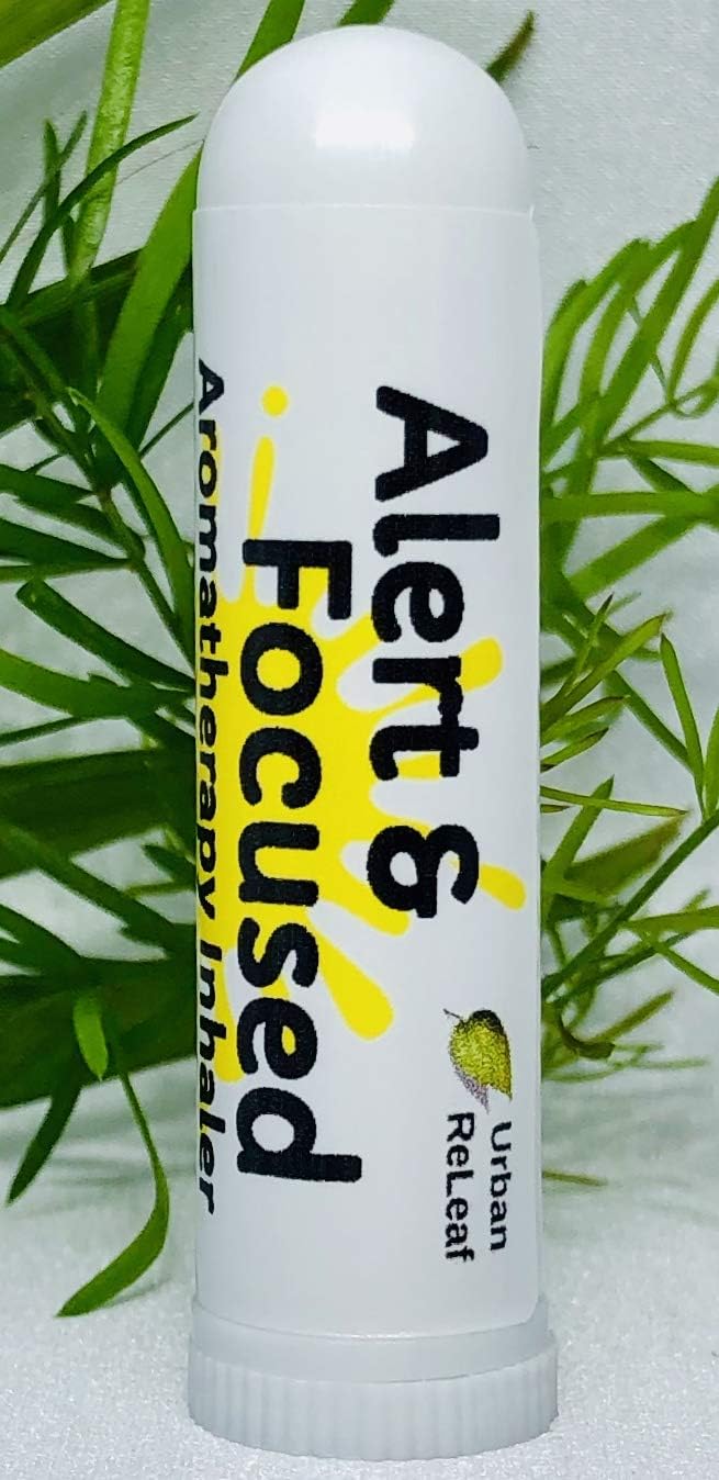 Urban ReLeaf Alert & Focused Aromatherapy! Wake Up & Concentrate. 100% Natural Drug-Free Alternative. Bright Botanical Blend! Helps Studying, Work, Driving. Energizing Scent!