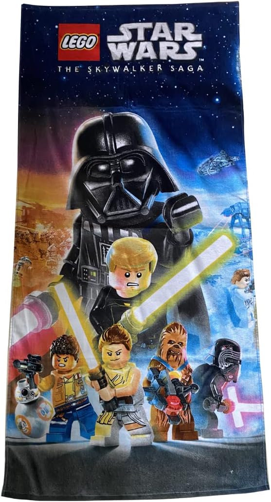 Lego Star Wars The Child Mandalorian Super Soft Cotton Bath/Pool/Beach Towel, 58 in x 28 in, by Franco