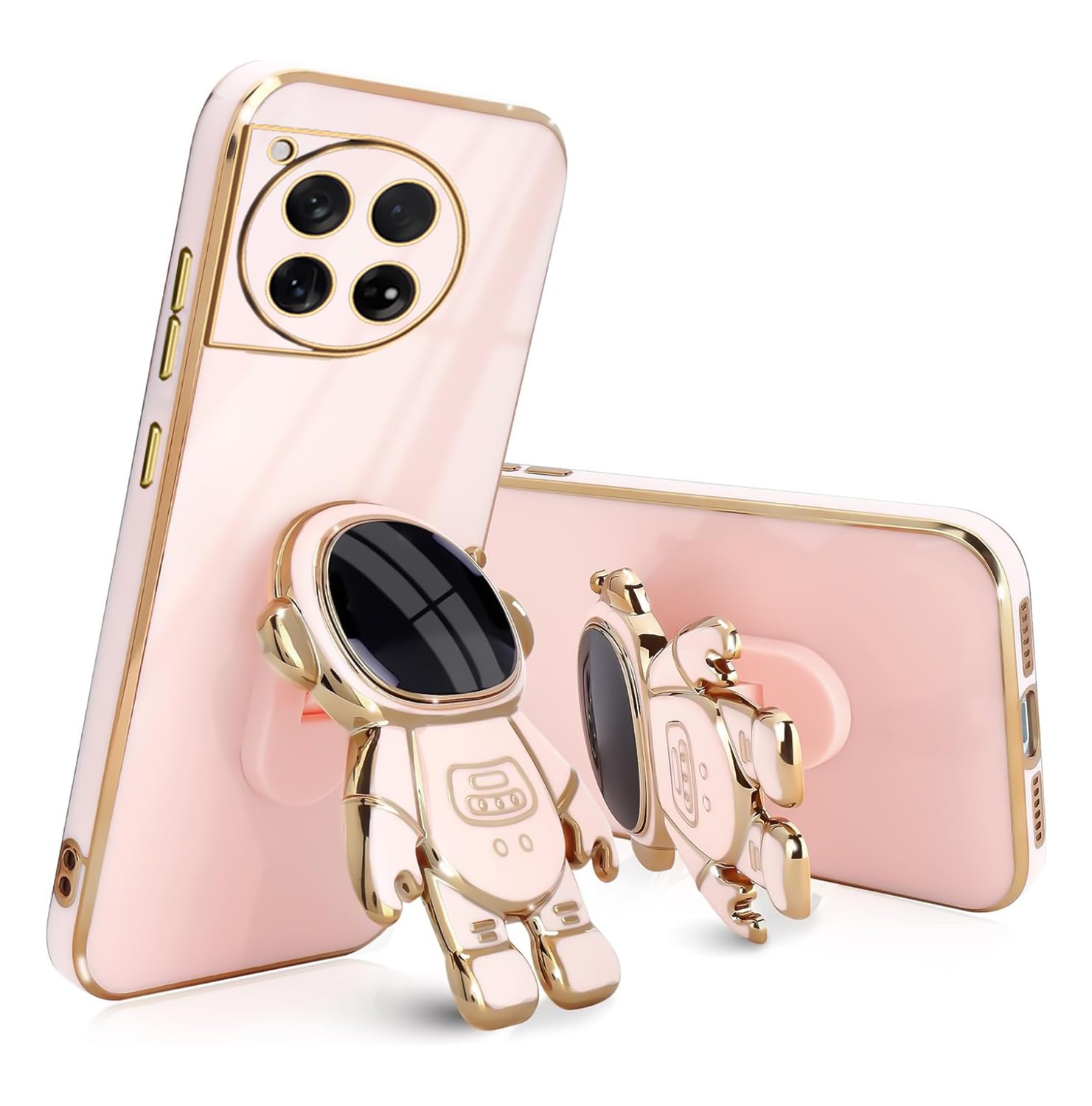 V-TAN Electroplated 3D Astronaut Holster Folding Stand Back Case Compatible with OnePlus 12R (Pink) (B0D9D2ZZSW) Amazon Price History, Amazon Price Tracker
