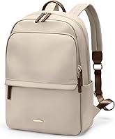 Vista 1 de GOLF SUPAGS Laptop Backpack for Women Slim Computer Bag Work Travel College Backpack Purse Fits 14 Inch Notebook (Apricot)