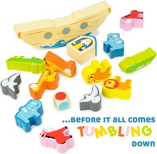 Miniatura 3 de Imagination Generation Juego de equilibrio de Wooden Wonders  Desarrolla destreza, habilidades motoras, habilidades para compartir  Madera y pintura