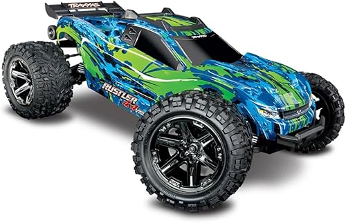 Traxxas Rustler 4x4 VXL camión RC sin escobillas 65 mph verde