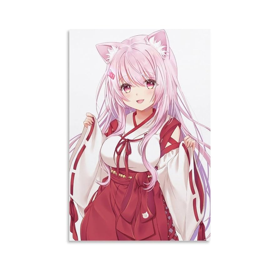 Amazon.co.jp: 絵画 椎名唯華 VTuber ポスター 装飾画 Unframe