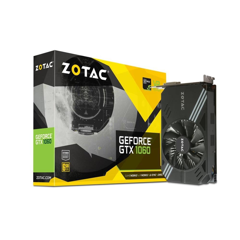ZOTAC GeForce GTX 1060 6G 正常動作品 Zotac NVIDIA GeForce GTX 1060 6 GB Mini Graphics Card - Black