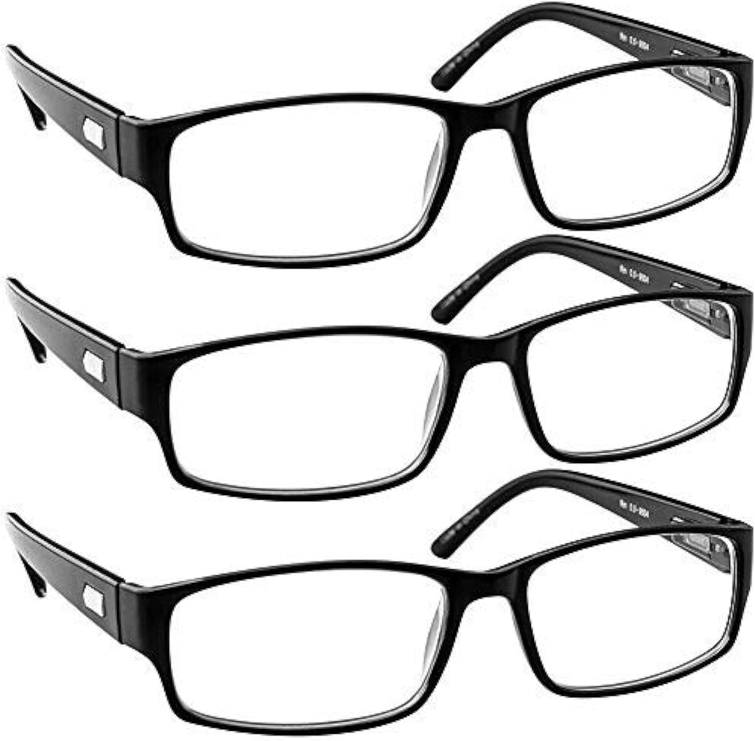 TruVision Readers Reading Glasses 9504HP 3 Pack Black 2.00 Health & Household