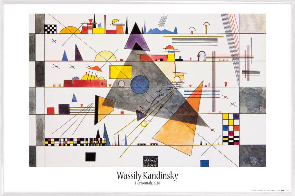 1art1 Wassily Kandinsky plakat i rama z tworzywa sztucznego - pozioma, 1924 (91 x 61 cm)