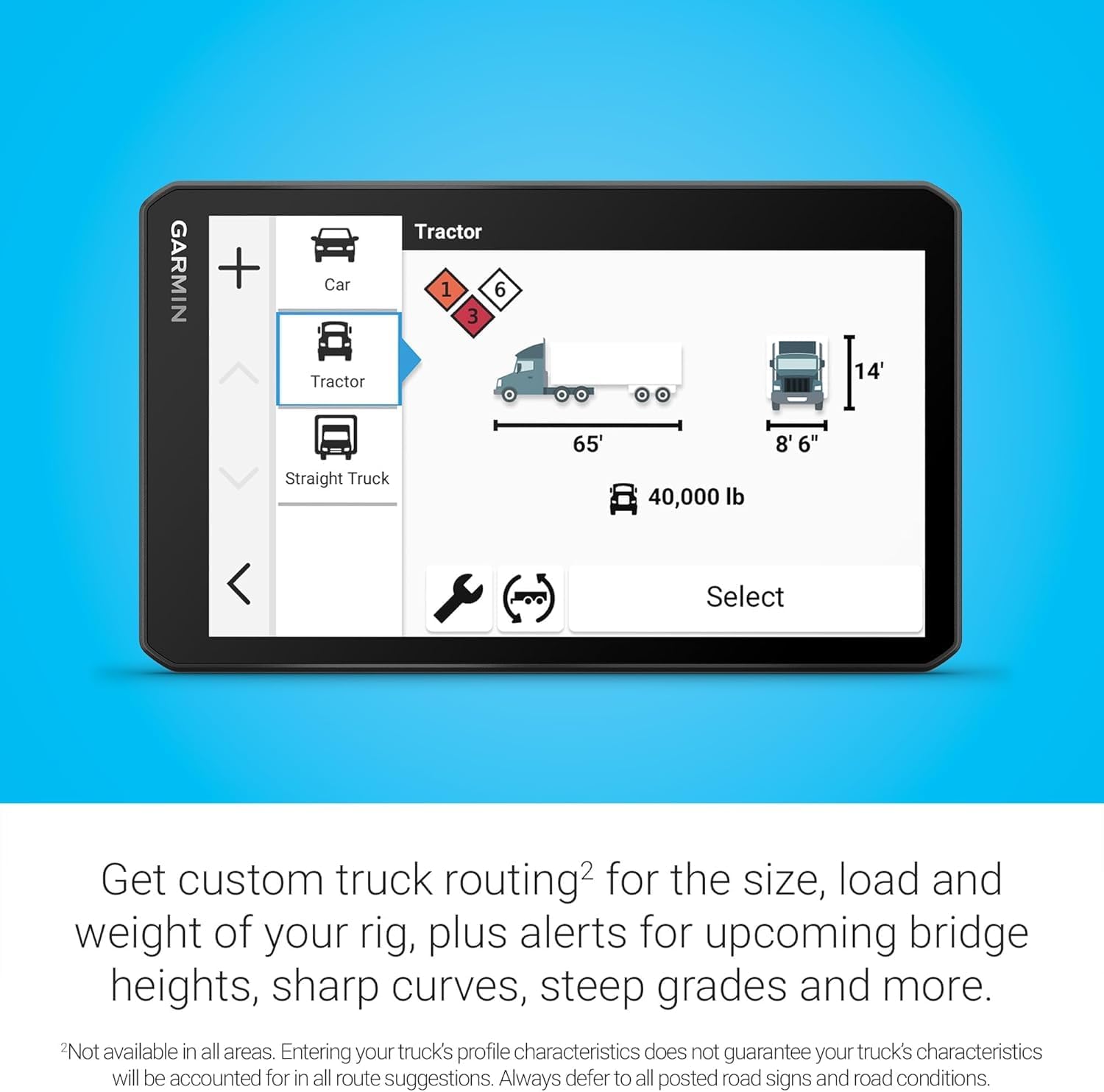 Garmin dezICam OTR725, NA MT-S, GPS Truck Navigator and Wearable4U PowerBank Bundle
