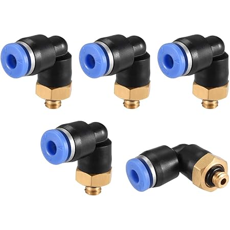 Sourcing Map Elbow Push To Connect Air Fittings 8mm Tube OD X 1/8PT Male Thread Pneumatic Quick - View #7