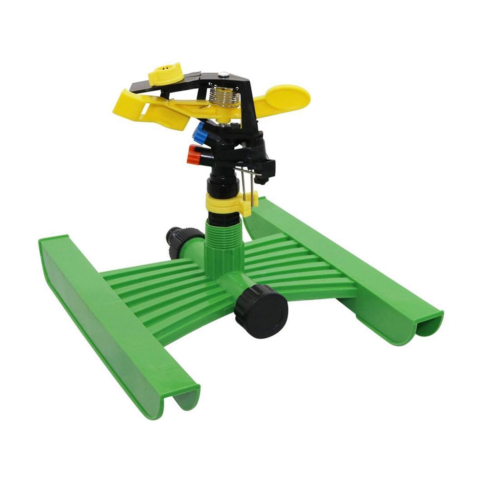 Arroseur à bascule pour irrigation de jardin avec base rotative 360