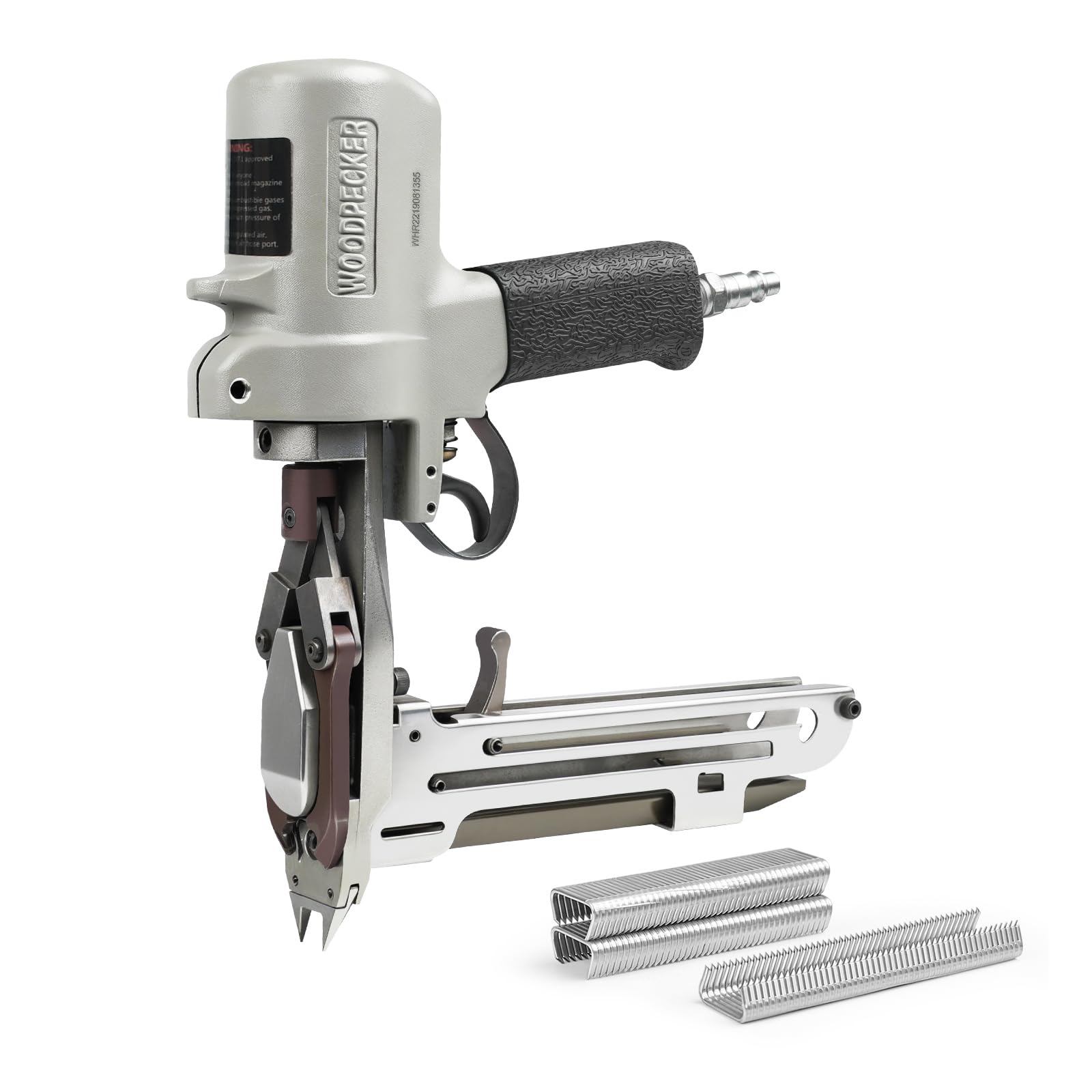 WOODPECKER HR-22 15 Gauge Pneumatic D Ring Hog Ringer Gun, Hog Ring Plier with Sharp Muzzle, Similar to TR203, HR 60-22 Hog Ring Gun, for Fastening Car Seat Foam