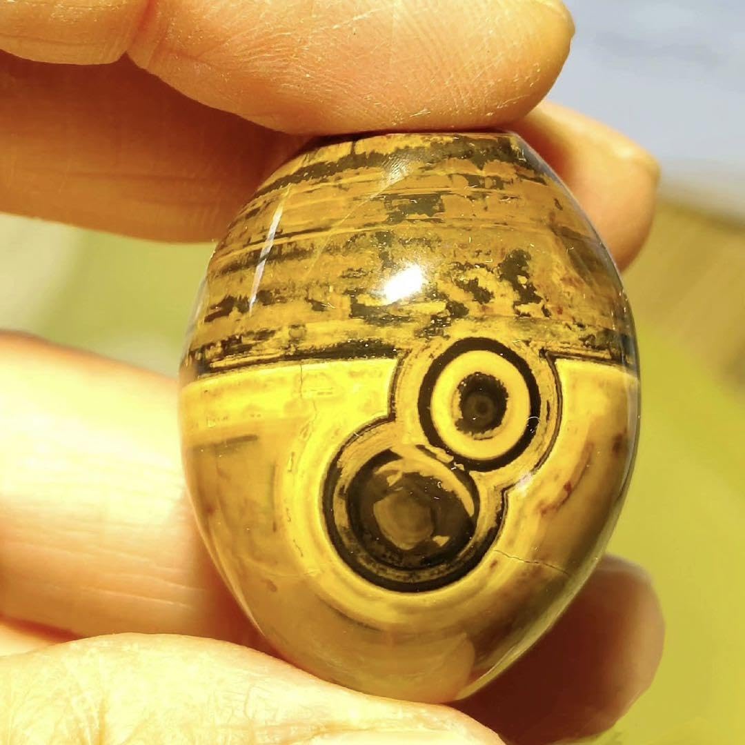 Amazon | 老天珠 三眼陰陽天珠 蒙天珠 凄まじいパワー 天珠 男女兼用  