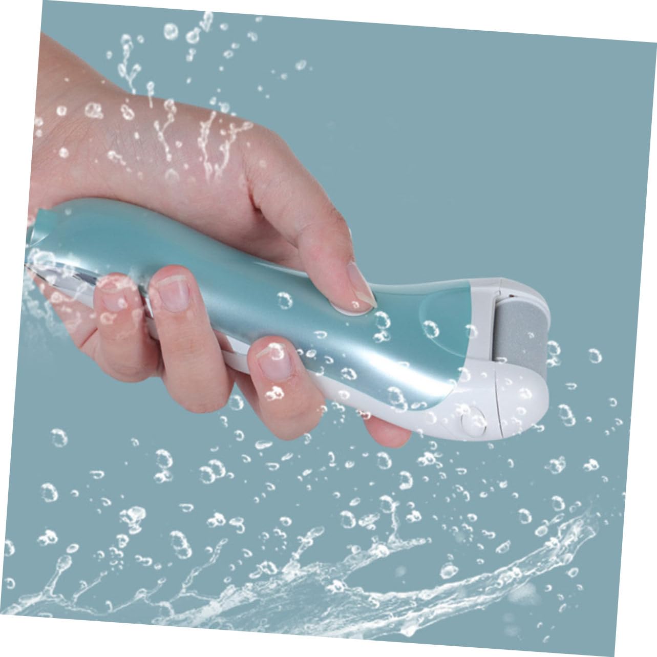 VALICLUD Lima Elettrica per Piedi Rimuovi Calli Batteria 1200mah Abs, Velocità Regolabile 1500-1800rpm, Accessorio Pedicure Pratico per Uso Domestico