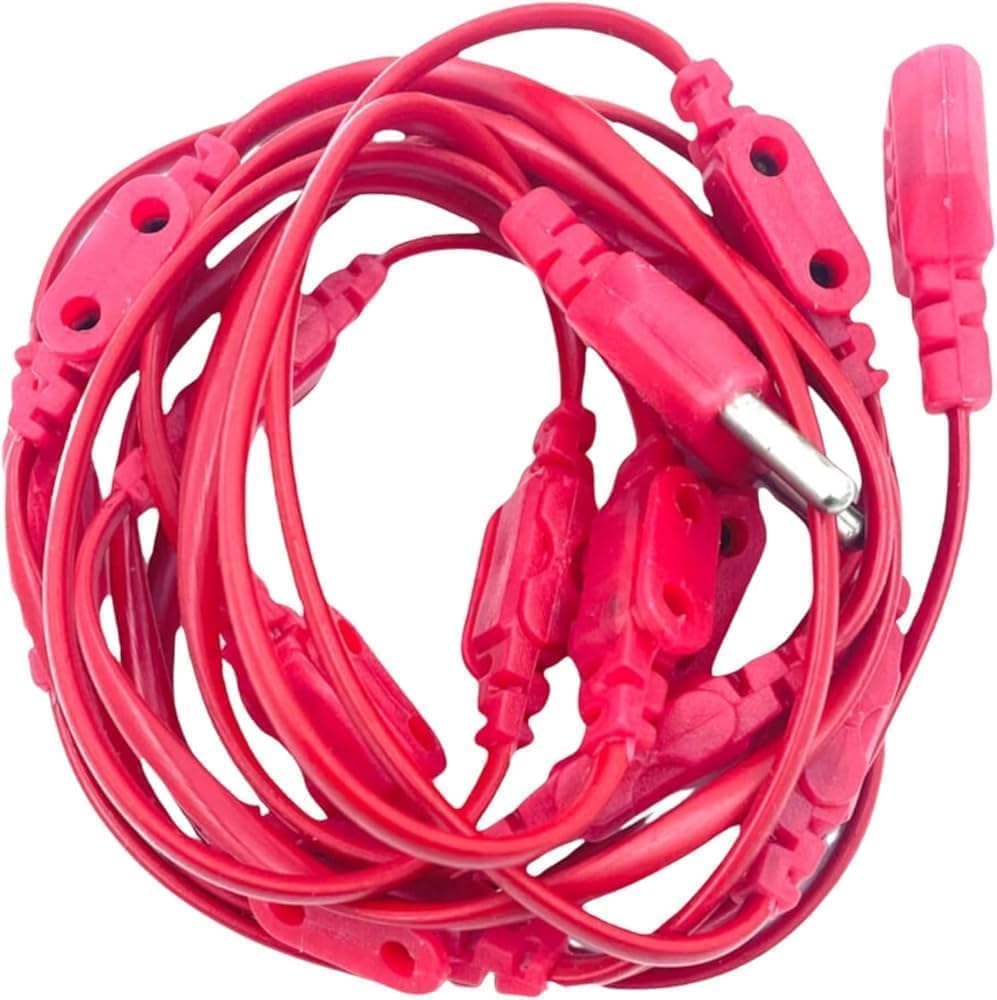 jointer wires with 10+1 female socket connectors for led & rice light strings | multi-output power divider for festival & decorative lighting | durable pvc insulated connector wire