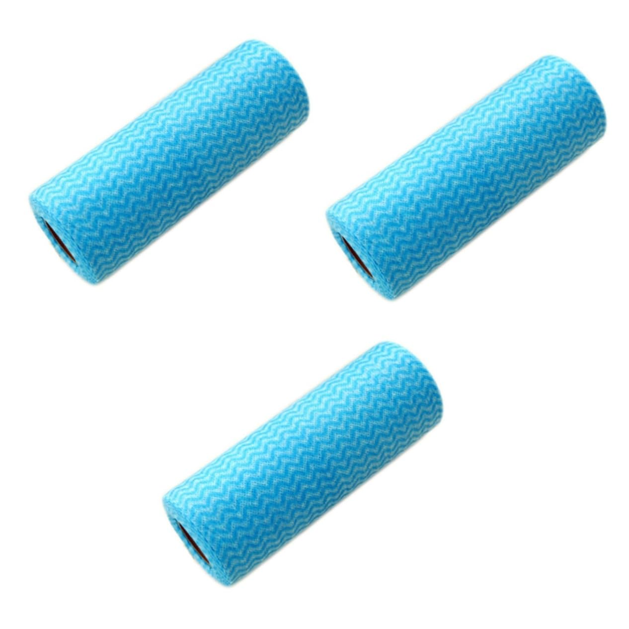 Healeved 150piezas Paquete De Paños De Cocina No Tejidos Absorbentes y Reutilizables Color Azul para Limpieza Hogares Restaurantes y Fábricas De Alimentos