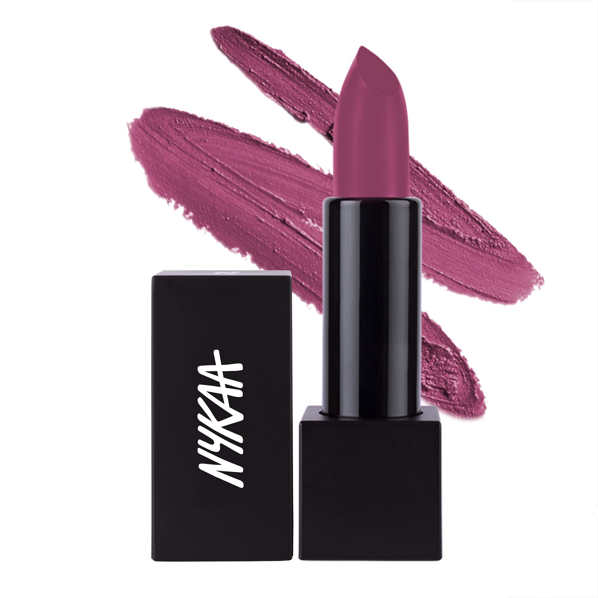 Nykaa So Matte! Lipstick (Caramel Mocha - 21M) - Nude - Super matte finish lipstick with jojoba oil fortified formula, long-wearing & weightless (4.2gm)