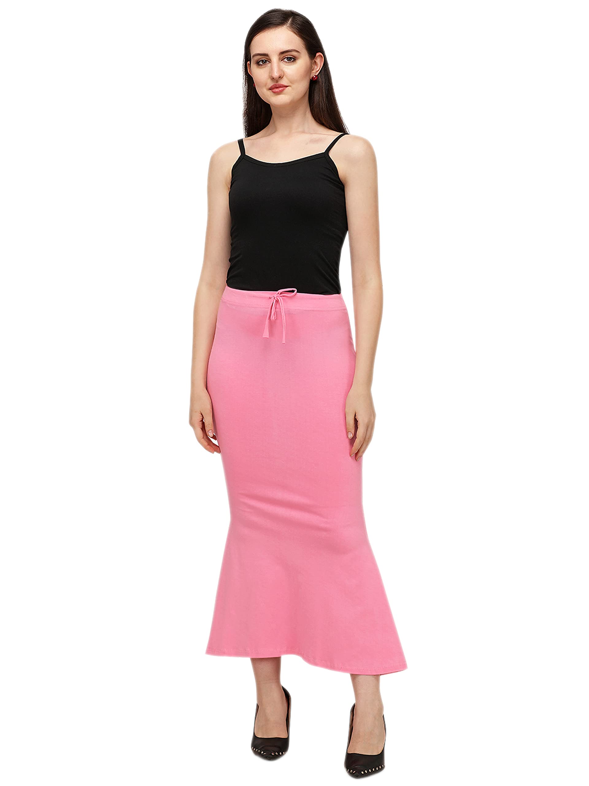 Shiv Textiles Lycra Cotton Blend Fishcut Flare Shapewear For Women Pink Xl