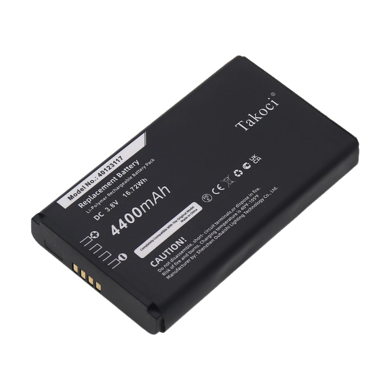 3.8V 4400mAh Replacement 40123117 Battery Compatible with Jetpack 4G LTE, Jetpack MiFi 7730L, Jetpack MiFi 8800L, MiFi 7730L, MiFi7000, Mifi8000L,