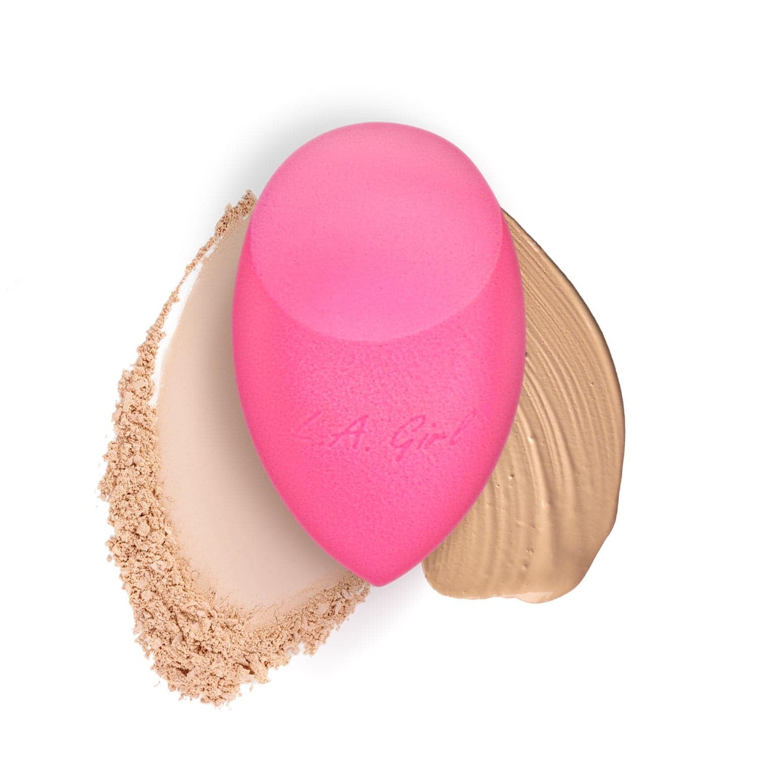 L.A.Girl Pro Egg-Shaped Makeup Sponge Applicator for Smooth, Streak-Free Application- Streak-Free Application, Pack of 1